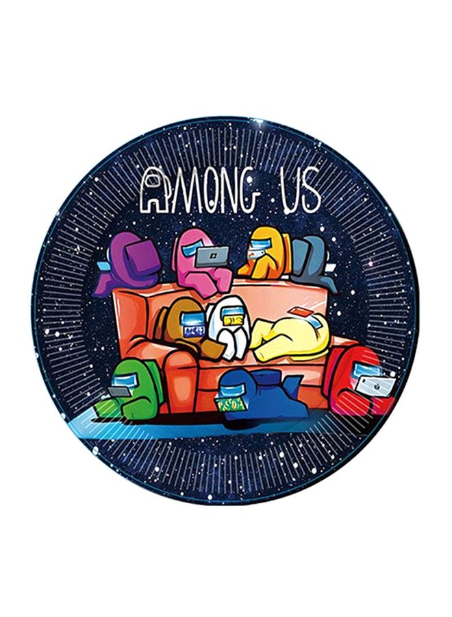 Tamona 10-Piece Among Us 9” Disposable Plate  - Image 1