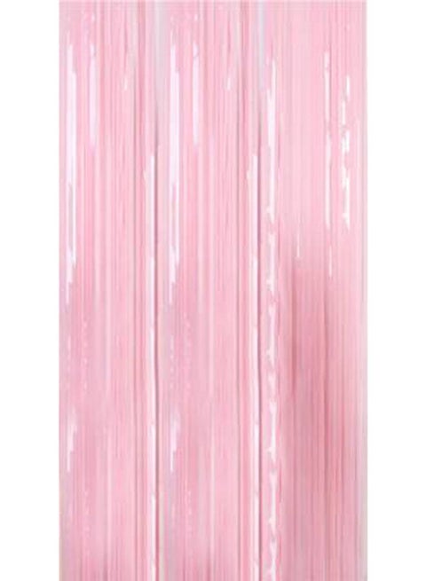 Foil Fringe Curtain Baby Pink