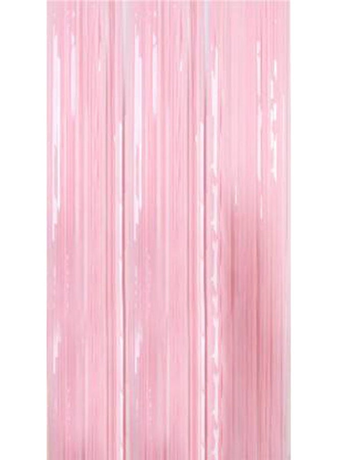 Party Time - Foil Fringe Curtain Baby Pink - Image 1