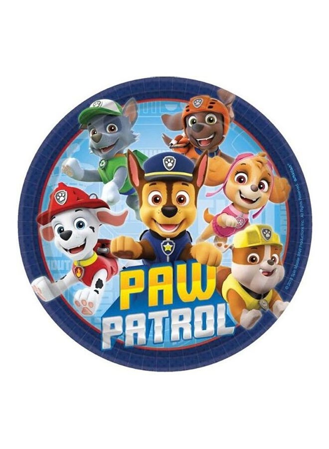 أمسكان مجموعة أطباق ورقية بتصميم مغامرات من مسلسل "Paw Patrol" مكونة من 8 قطع - Image 1