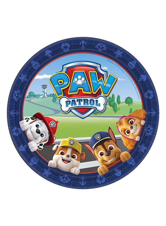أمسكان مجموعة أطباق ورقية بتصميم مغامرات من مسلسل "Paw Patrol" مكونة من 8 قطع - Image 2