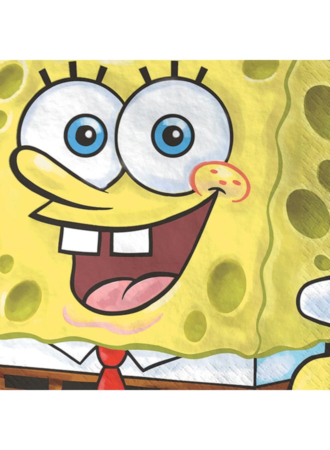 Amscan 8-Piece Spongebob Square Paper Plate Kids Birthday Party Tableware, Party Supplies - Image 2