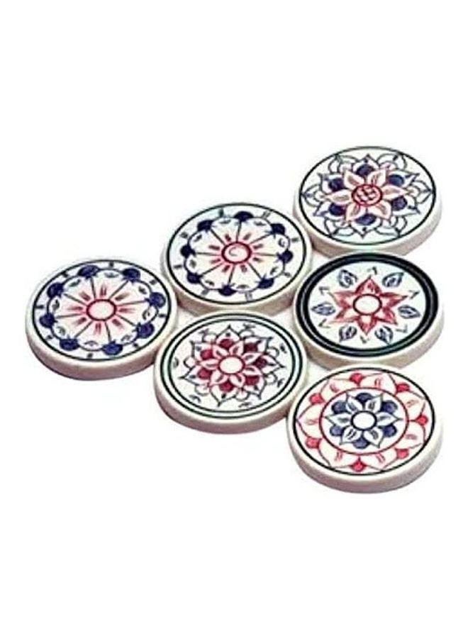 Proficient Enterprises - 24 Wooden Carrom Game Coins with 1 Striker Set - Image 1