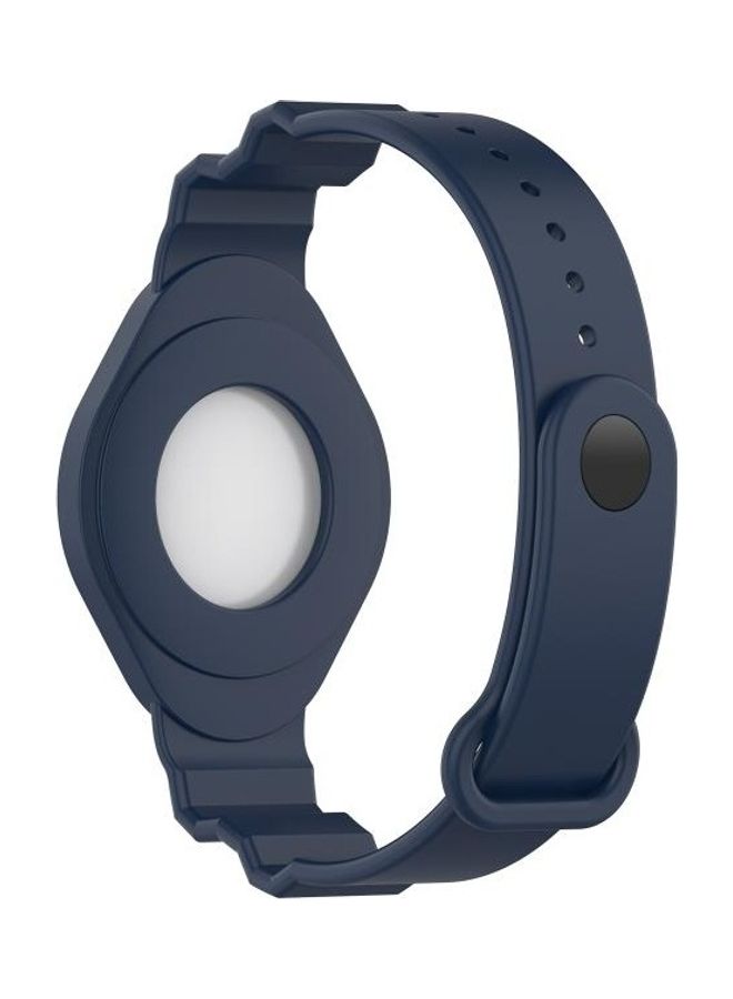 BGM - Silicone Strap Watchband For Apple AirTag Navy Blue - Image 1
