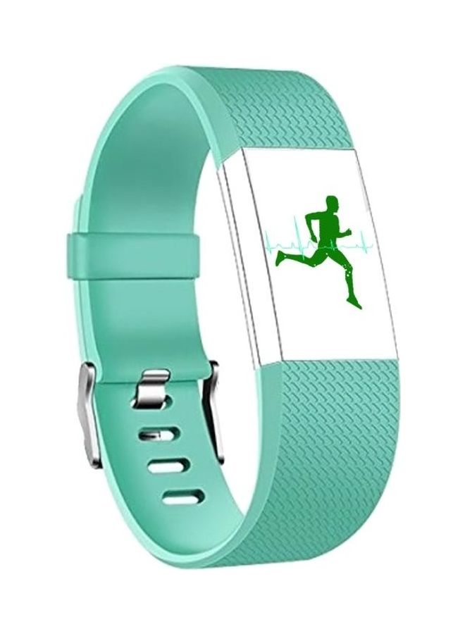 BGM Replacement Strap Band Square Pattern for Fitbit Charge 2 Mint Green - Image 1