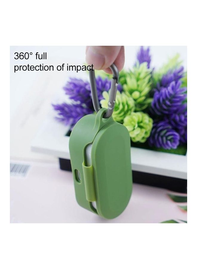 BGM Anti-fall Silicone Earphone Protective Case with Hook for Microsoft Surface Earbuds Midnight Blue - Image 3