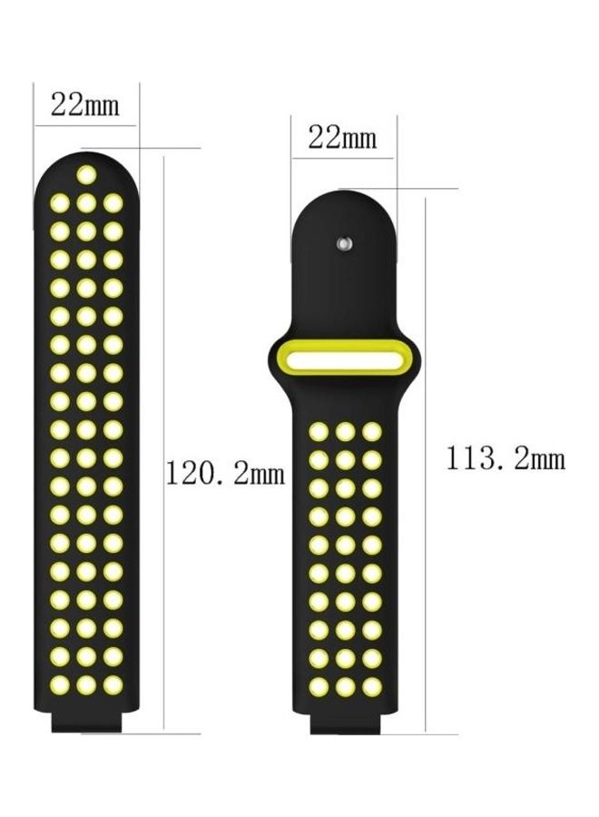 BGM Double Colour Silicone Sport Wrist Strap for Garmin Forerunner 220/Approach S5/S20 Grey - Image 4