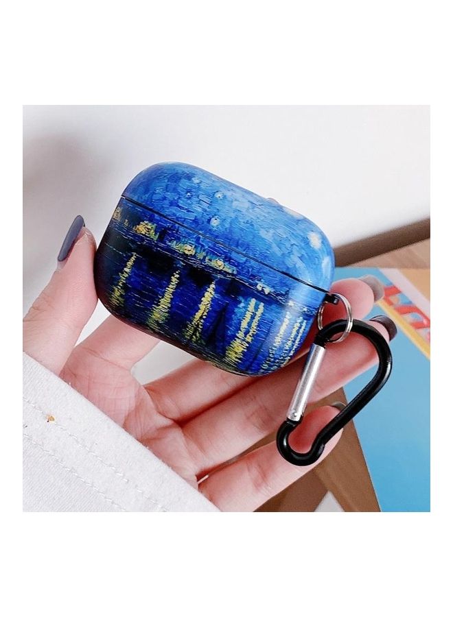 بي جي إم غطاء حماية واق لسماعة الأذن بتصميم لوحة زيتية مع مشبك لسماعات آيربودز برو راون ريفر - Image 2