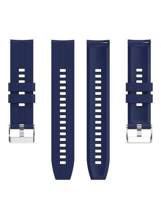 BGM Silicone Replacement Strap Watchband For Huawei Watch 3 / 3 Pro Blue - Image 2