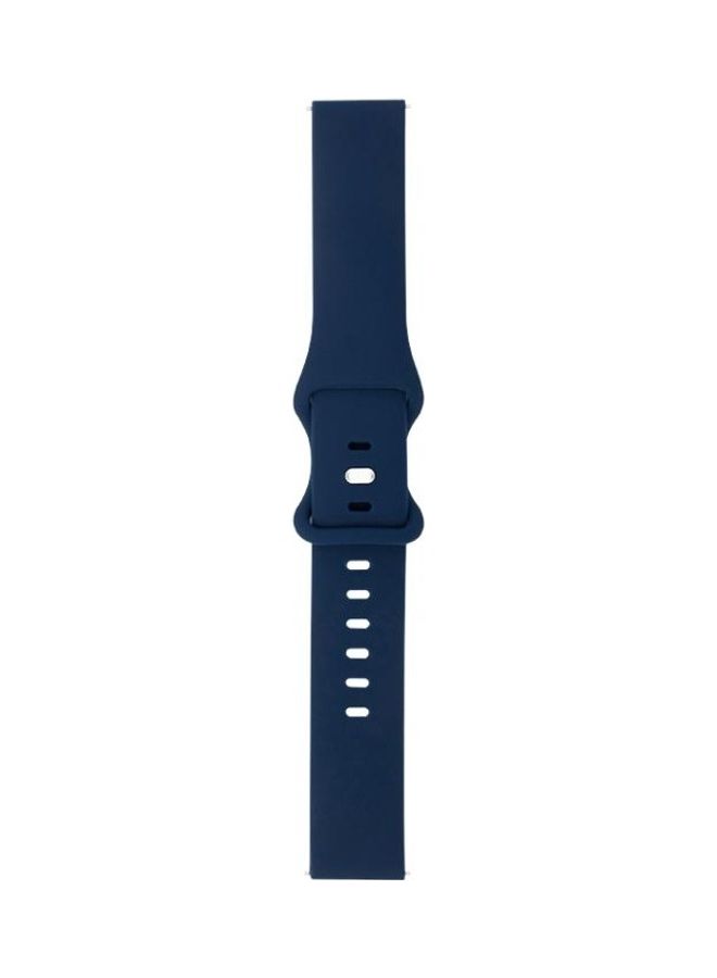 BGM 8 Buckle Silicone Replacement Strap Watchband For Huawei Watch GT 2 46mm Blue - Image 1