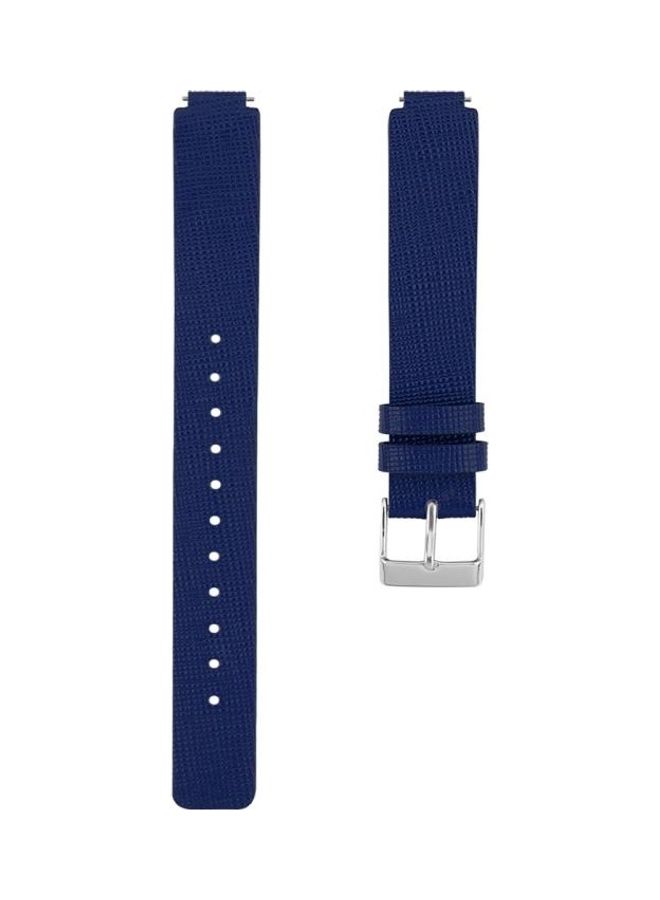 BGM Replacement Wrist Strap Watchband For Fitbit Inspire /HR Leather B Type Blue - Image 2