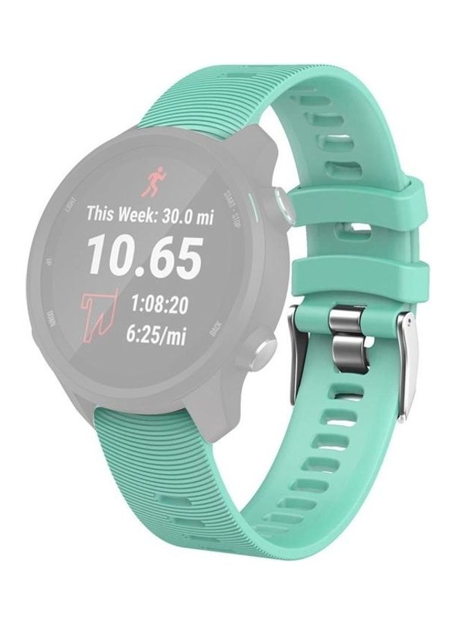 BGM Silicone Replacement Strap Band for Garmin Forerunner 245 Mint Green - Image 1