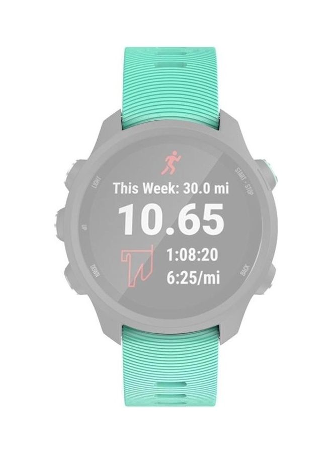 BGM Silicone Replacement Strap Band for Garmin Forerunner 245 Mint Green - Image 4