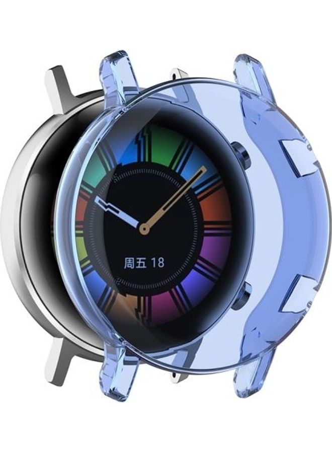 BGM Full Coverage Protective Case With Screen For Huawei Watch GT2 42mm Transparent Blue - Image 1