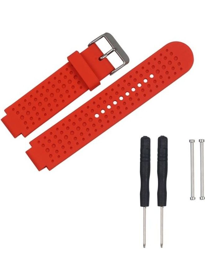 BGM Replacement Wrist Strap Watchband With Screwdrivers For Garmin Forerunner Red - Image 1