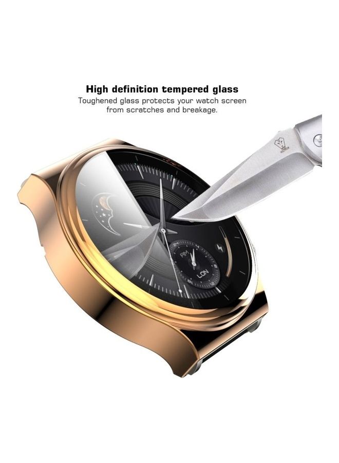 BGM TPU Protective Case Cover For Huawei Watch GT 2 Pro Full Coverage Rose Gold - Image 4