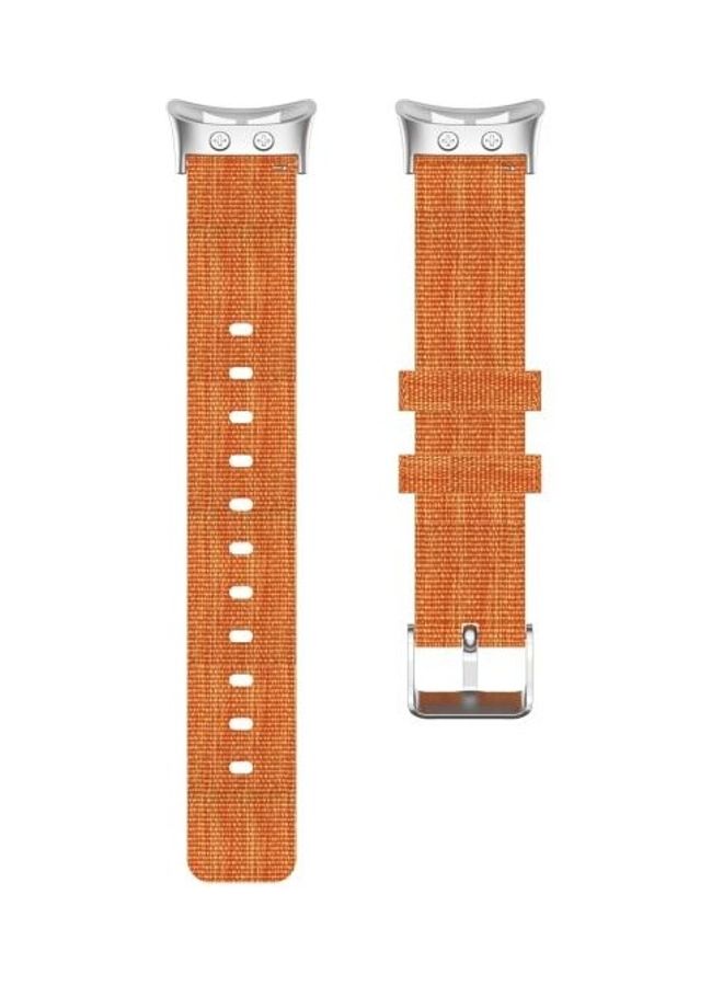 BGM Replacement Strap Band Nylon Canvas For Garmin Forerunner 45/45S/Swim 2 Orange - Image 2