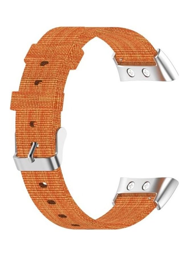 BGM Replacement Strap Band Nylon Canvas For Garmin Forerunner 45/45S/Swim 2 Orange - Image 3