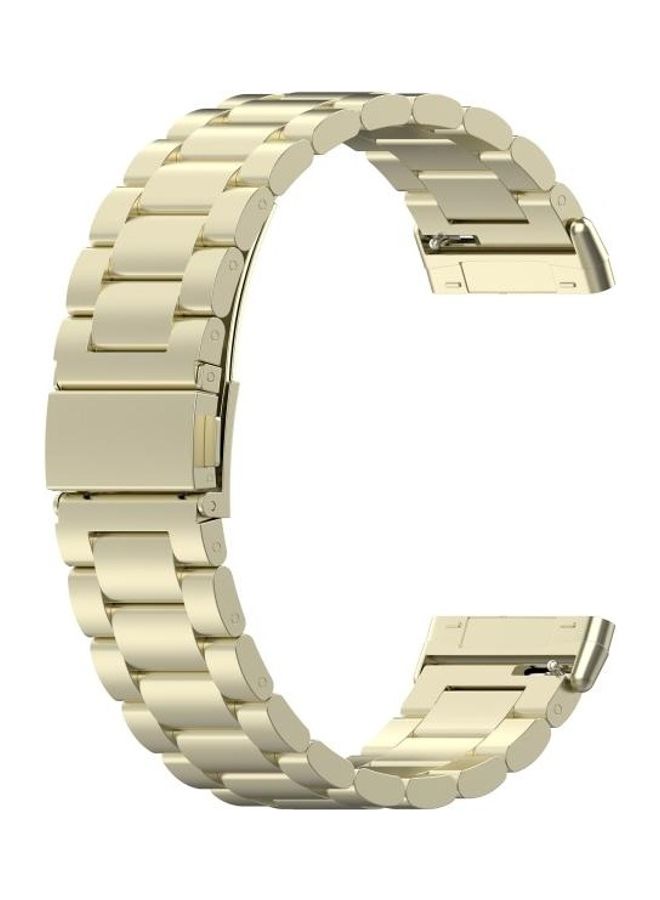 BGM Three Strains Of Stainless Steel Strap with Disassembly Tools For Fitbit Versa 3/Fitbit Sense Official Gold - Image 4