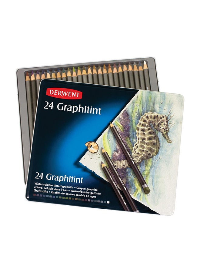 24-Piece Graphitint Colour Pencil Set Multicolour