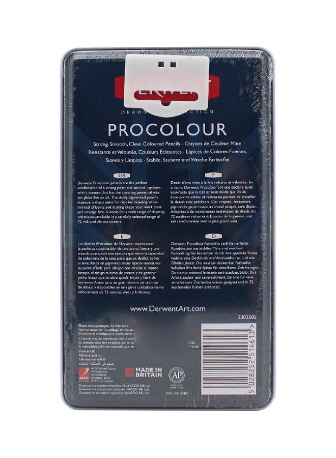 Derwent 12-Piece Procolour Pencil Set Multicolour - Image 2