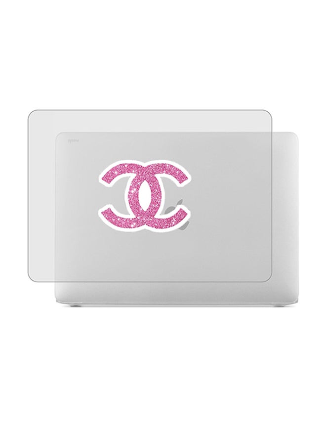 Theodor 2-Piece Printed Protective Hardshell Rubberized Case Cover For MacBook Air Silver - Image 1