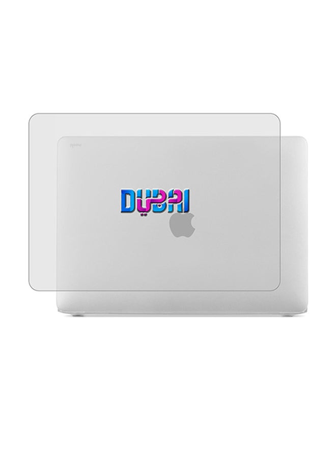 Theodor 2-Piece Printed Protective Hardshell Rubberized Case Cover For MacBook Air Silver - Image 1