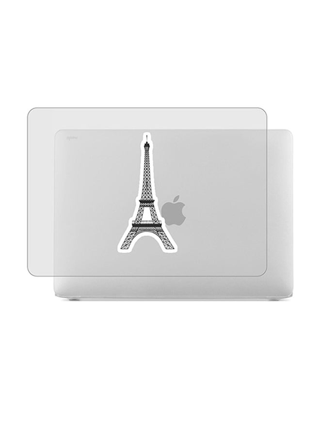 Theodor 2-Piece Printed Protective Hardshell Rubberized Case Cover For MacBook Air Silver - Image 1