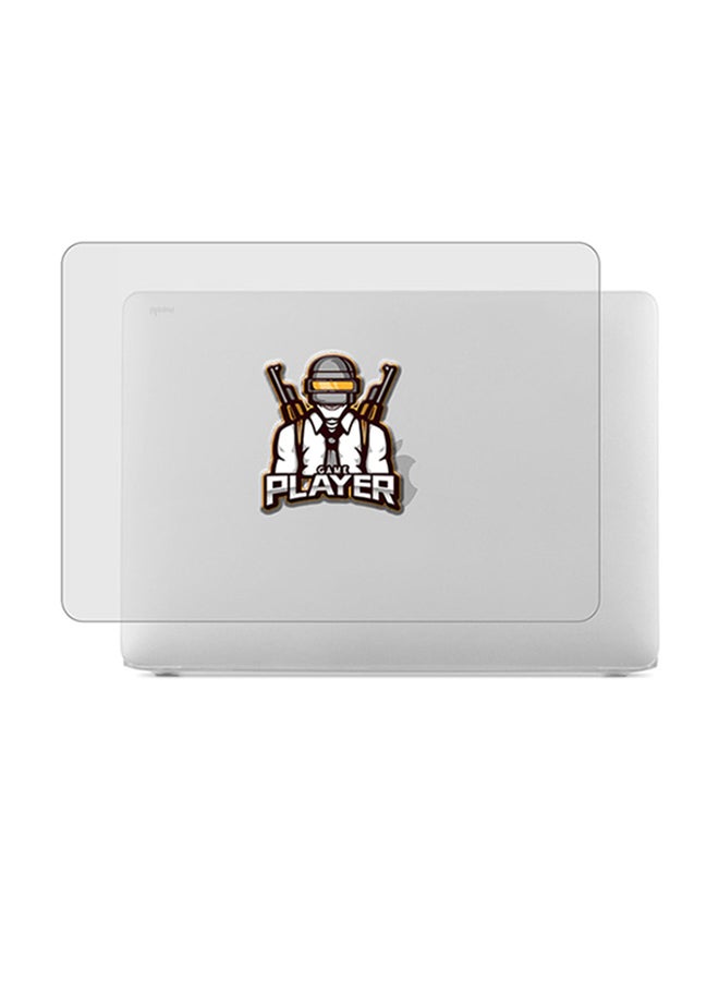 Theodor 2-Piece Printed Protective Hardshell Rubberized Case Cover For MacBook Air Silver - Image 1