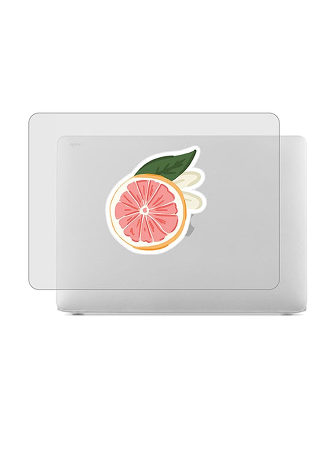 Theodor 2-Piece Printed Protective Hardshell Rubberized Case Cover For MacBook Air Silver - Image 1