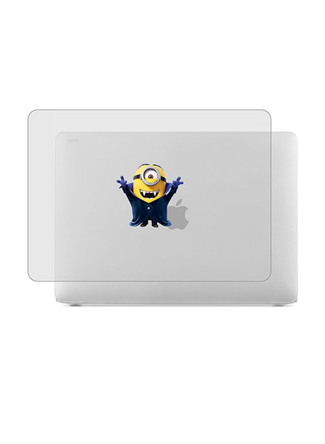 Theodor 2-Piece Printed Protective Hardshell Rubberized Case Cover For MacBook Air Silver - Image 1