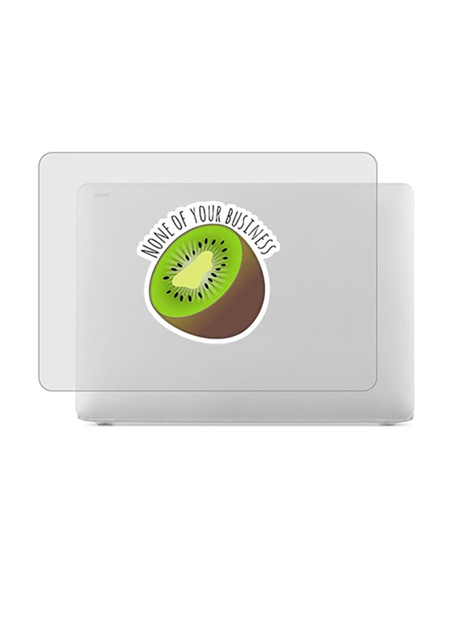 ثيودور غطاء حماية واق صلب مغلف بالمطاط مزين بطبعة لجهاز ماك بوك آير مكون من قطعتين - Image 1