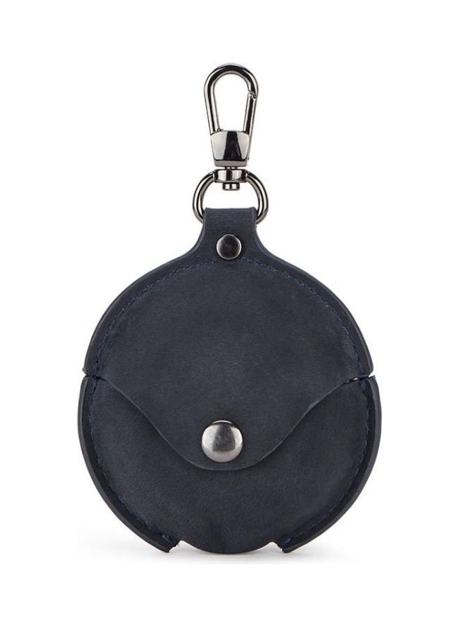 بي جي إم غطاء حماية واق من الجلد بنمط كريزي هورس مع خطاف لسماعة هواوي فري بادز 3 أزرق ياقوتي - Image 1