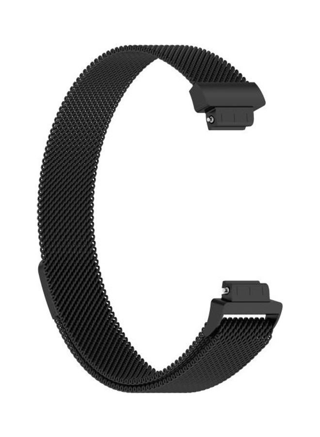 BGM - Milanese Replacement Wrist Strap Watchband For Fitbit Inspire 2 Black - Image 1