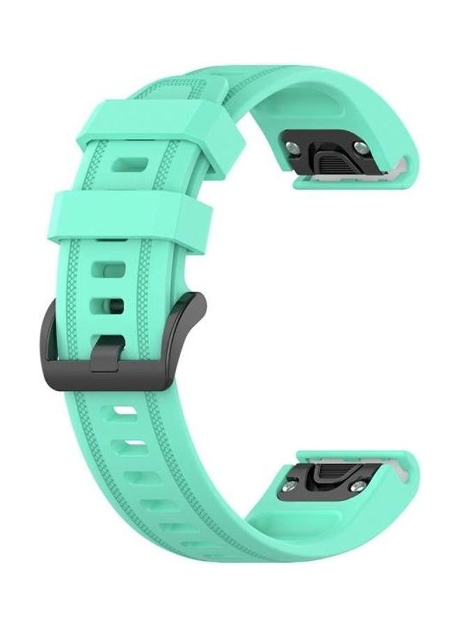 BGM Quick Release Replacement Band For Garmin fenix 6S Smartwatch 20 mm Lake Blue - Image 3