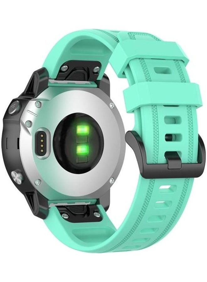 BGM Quick Release Replacement Band For Garmin fenix 6S Smartwatch 20 mm Lake Blue - Image 2