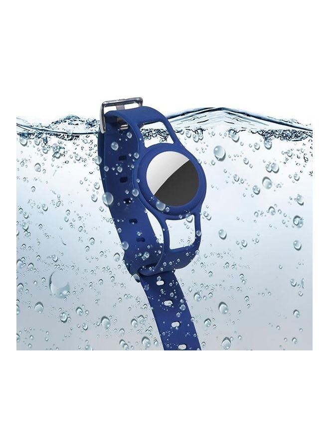 BGM Anti-Scratch Shockproof Silicone Protective Case Collar For Apple AirTag Yellow - Image 3