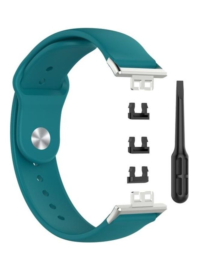 BGM Silicone Replacement Band Set For Huawei Watch Fit Green - Image 1