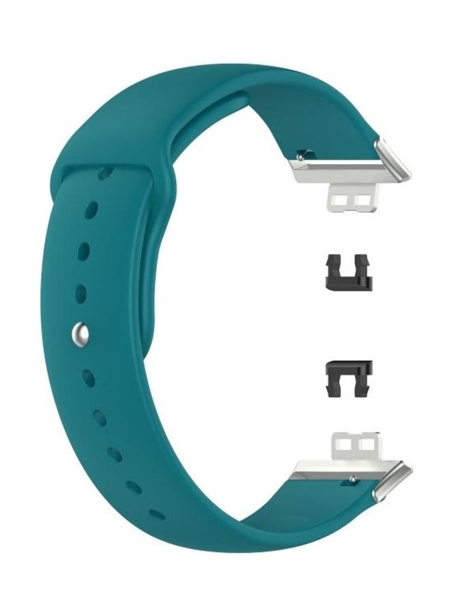 BGM Silicone Replacement Band Set For Huawei Watch Fit Green - Image 2