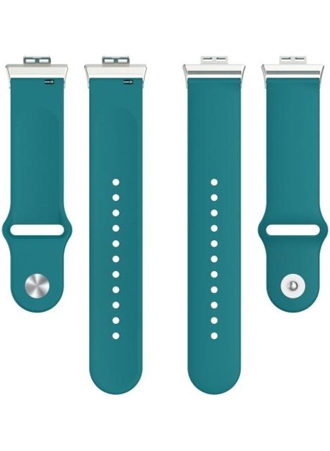 BGM Silicone Replacement Band Set For Huawei Watch Fit Green - Image 3