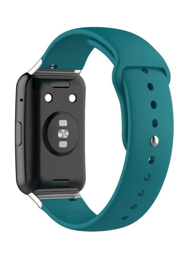 BGM Silicone Replacement Band Set For Huawei Watch Fit Green - Image 5