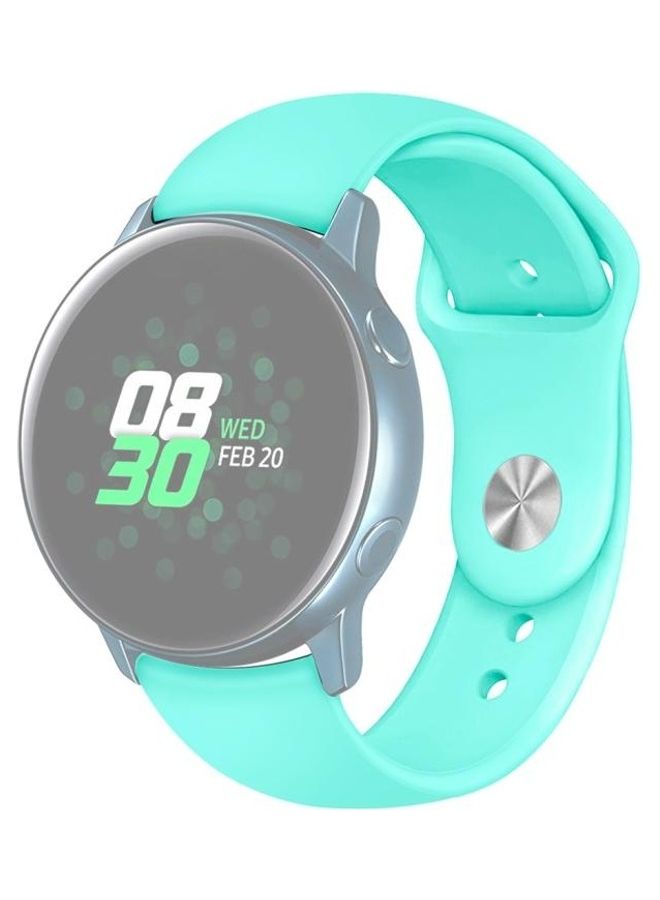BGM Smart Watch Solid Color Silicone Wrist Strap Watchband For Samsung Galaxy Watch Active 2 Bluetooth Version 40mm Green - Image 2