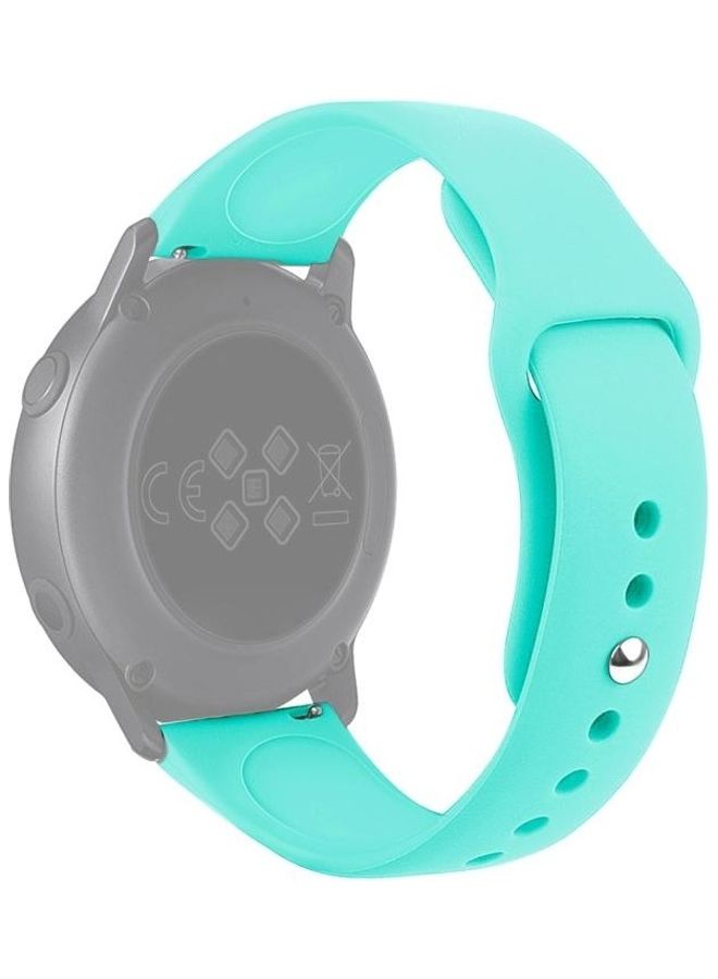 BGM Smart Watch Solid Color Silicone Wrist Strap Watchband For Samsung Galaxy Watch Active 2 Bluetooth Version 40mm Green - Image 3