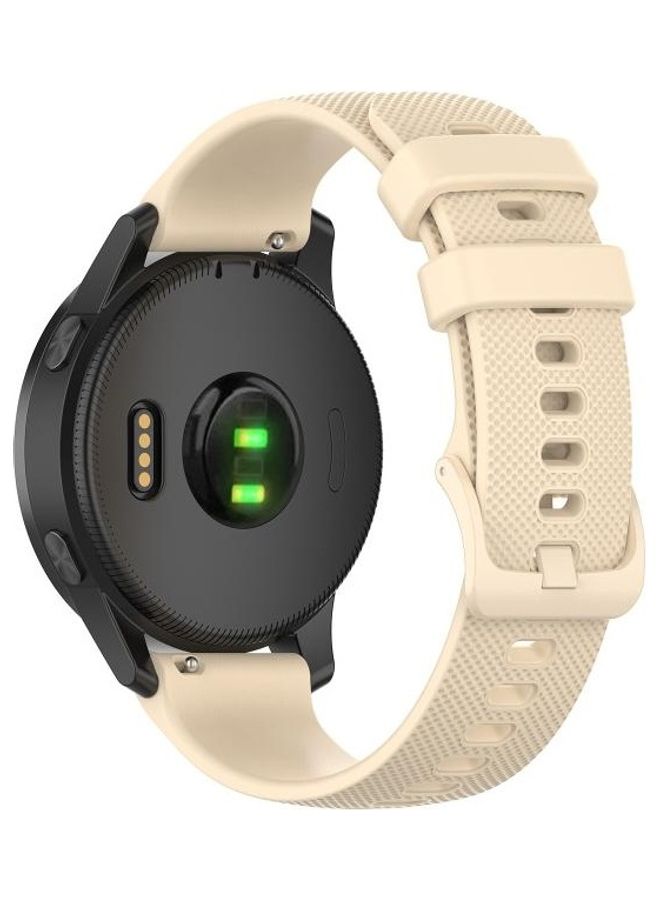 BGM Silicone Strap 22mm For Huawei Watch GT2e GT2 46mm Beige - Image 2