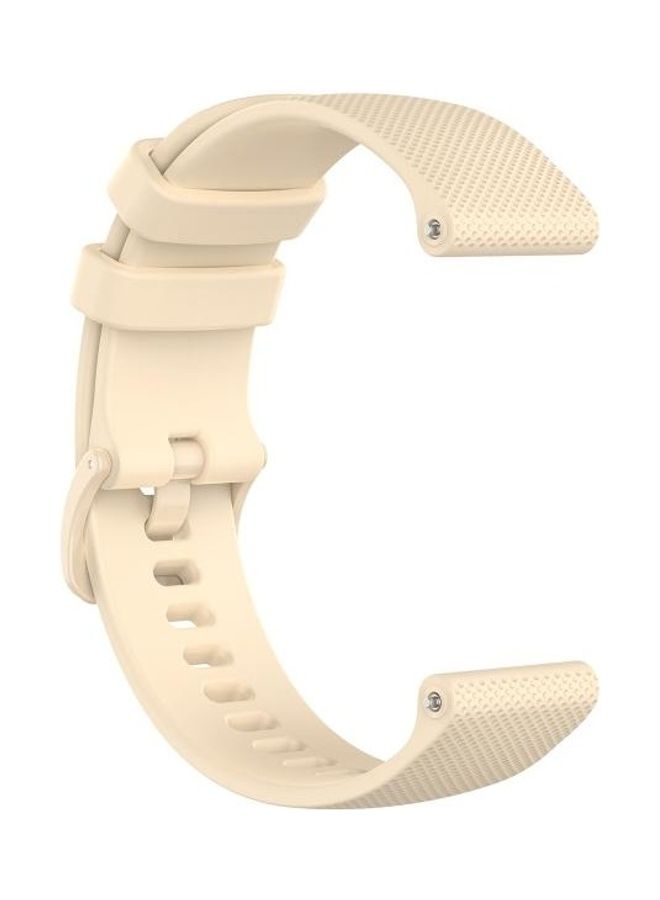 BGM Silicone Strap 22mm For Huawei Watch GT2e GT2 46mm Beige - Image 3