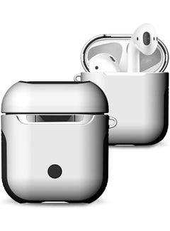 Frosted Rubber Paint And Anti-Lost Bluetooth Earphones Case For Apple AirPods 1/2 White
