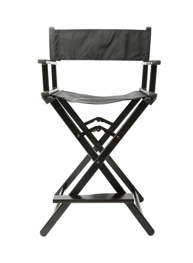 Generic Lightweight Aluminum Portable Professional Director Makeup Artist Chair Black  - Image 1