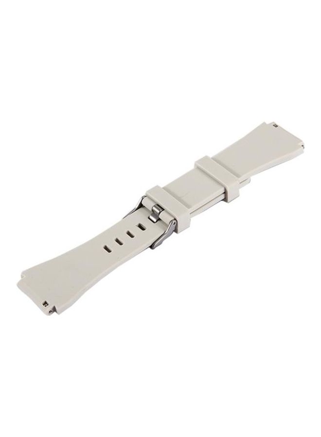 BGM Classic Smart Watch Silicone Watchband For Samsung Gear S3 Beige - Image 2