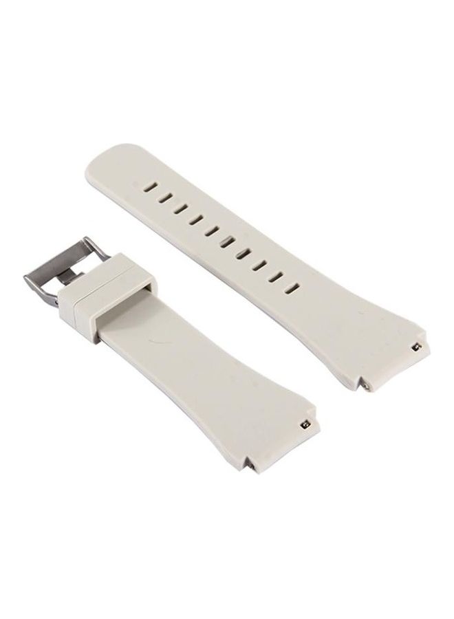 BGM Classic Smart Watch Silicone Watchband For Samsung Gear S3 Beige - Image 4