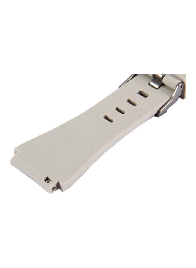 BGM Classic Smart Watch Silicone Watchband For Samsung Gear S3 Beige - Image 5